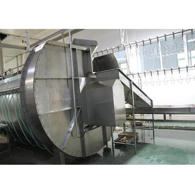 Máquina de enfriamiento de carcasas de aves de corral para procesamiento de carne