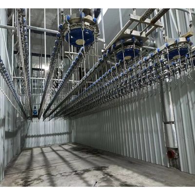 Equipo de sacrificio de aves de corral Halal SS 304 Máquina de procesamiento de carne de pollo 400KG