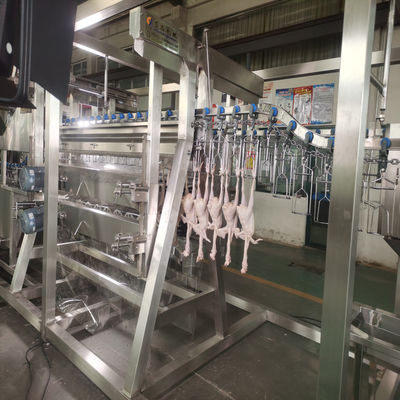 Línea de matanza de aves de corral móvil compacta / carnicero de pollo móvil 500bph